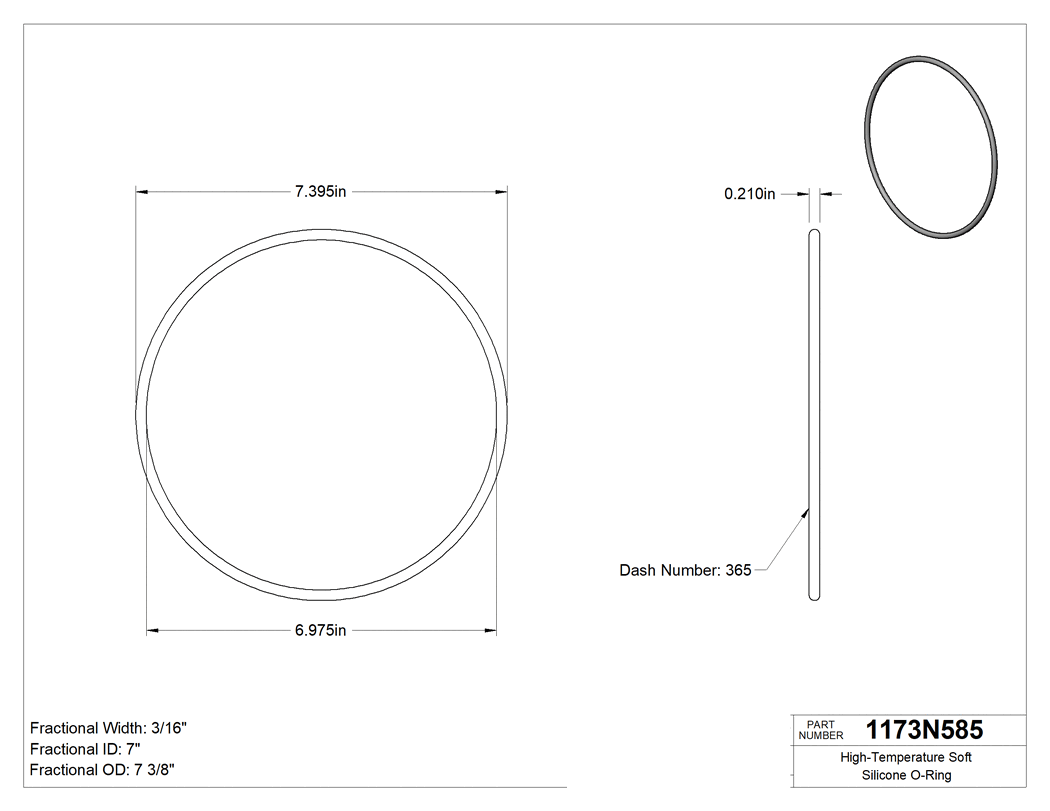 Technical drawing - 1173N585